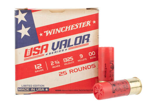 00 buckshot Winchester USA Valor 12 Gauge 2.75inches Box of 25 limited edition